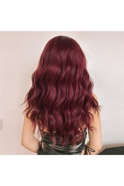 CESLİFE Kızıl Yarım Ay Çıt Çıt Postiş - Isıya Dayanıklı Doğal Görünümlü Saç