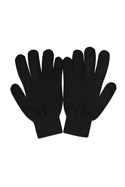 Suyutti Klasik Örme Eldiven K113-001 Siyah