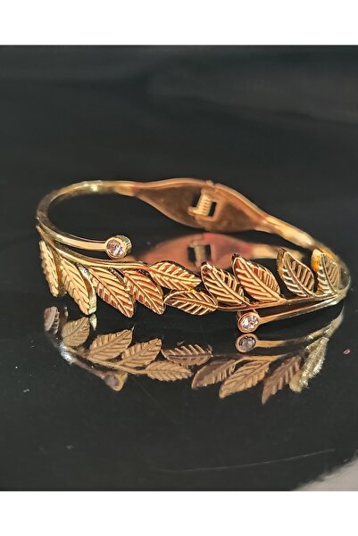 Valoree Çelik Yaprak Desen Kelepçe