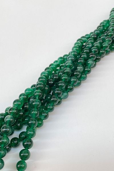Hobigram Χάντρες από φυσική πέτρα Grass Green Ceyt Μέγεθος 8 mm 1 String – Χάντρες, Κομψό Σχέδιο, Γυναικείο Αξεσουάρ