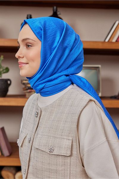 Şalland Silk Jazz Saks Blue