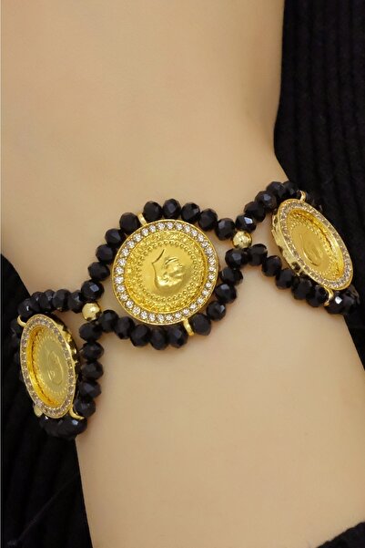 aytekgold 22 Ayar Üçlü Çeyrekli Bileklik