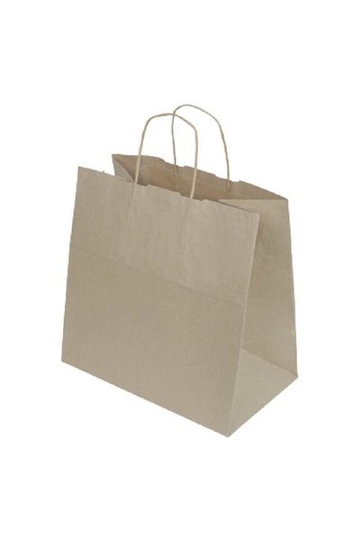14Süs Крафт торбичка с въртяща се дръжка 38x36x25 см 50 броя