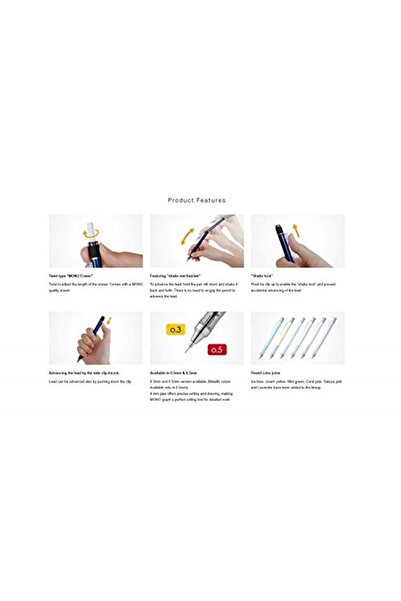 Tombow Mono Graph Versatile Pen 0.5mm Transparent Blue
