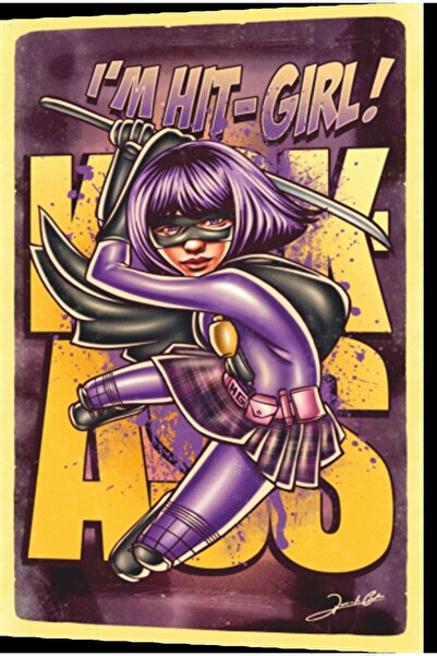 Hayat Poster ملصق خشبي قديم من Hit Girl Cinema