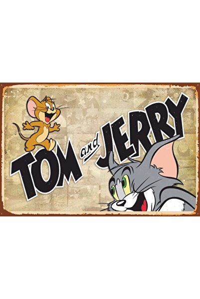 Hayat Poster Poster retro din lemn de film de desene animate Tom și Jerry