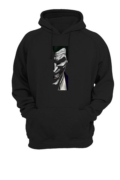 WİDİ Hanorac negru cu imprimeu Joker