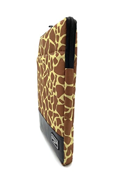 Differ Studio كمبيوتر محمول/ماك بوك/نوت بوك/حقيبة/حقيبة مقاومة للماء بنمط زرافة مقاس 14 بوصة