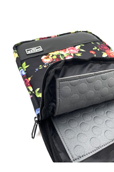 Differ Studio 14'' Inch Flower Patterned Black Laptop/macbook/notebook/briefcase/bag