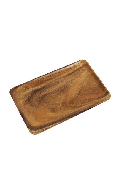 BOHOBAZZAR Akasya Ağacı Wd-6330 El Yapımı Dikdörtgen Tepsisi 40,5x25,5cm