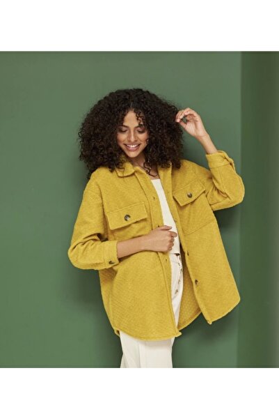 Melissa Kadın Sarı Oversize Gömlek/ceket