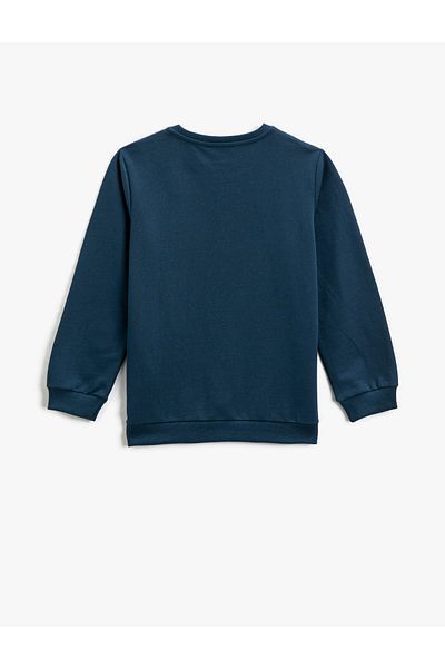 Koton Printed Sweatshirt Nature And Adventure Themed Long Sleeve Crew Neck