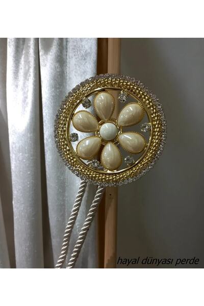 Hayal Dünyası Perde Aksesuarları Incili Özel Tasarım Fon Perde Duvar Bağlama ...