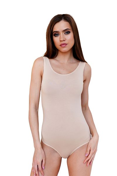 Berrak 2083 Women's Bodysuit - 2 Pack with Thick Straps, Lycra and Snap Closure