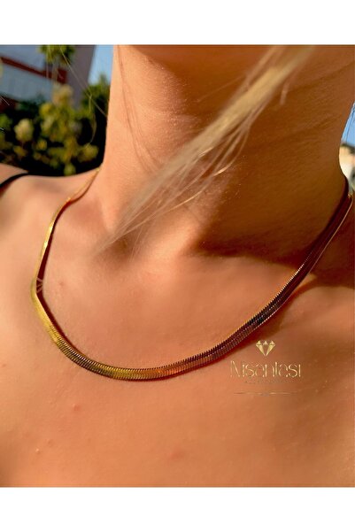 Nişantaşı Çoklu Kolyesi - Kadın Kolye - Pırlanta Kolye -zincir Kolye - Yılbaş...