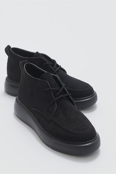 LuviShoes Černé semišové dámské boty Valve