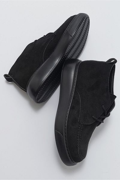 LuviShoes Černé semišové dámské boty Valve