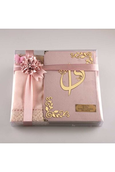 Hayrat Neşriyat Şal + Seccade + Tesbih + Kuran Hediye Seti (orta Boy, Kadife,...