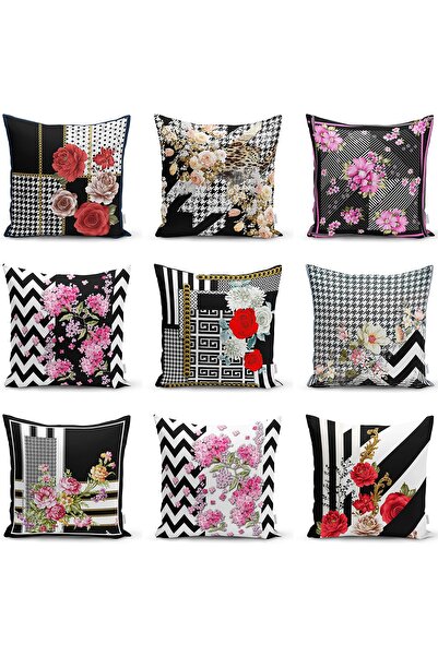 Realhomes Çift Taraflı Zikzak Ve Kaz Ayaklı Zeminde Çiçekler Özel Tasarım Raş...