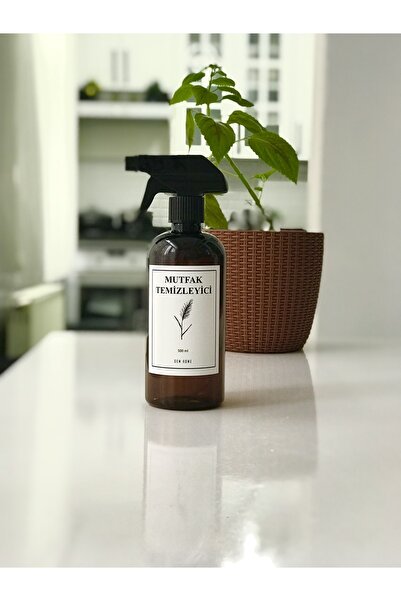 Dem Home Amber Cam Görünümlü Plastik Sabunluk Mutfak Temizleyici Sprey Kapakl...