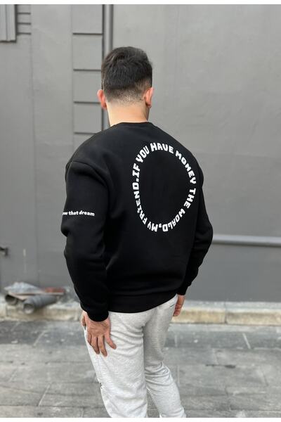 Polviton Φούτερ Oversize - Χοντρό Σορτόντο, Φούτερ από ύφασμα με 3 κλωστές