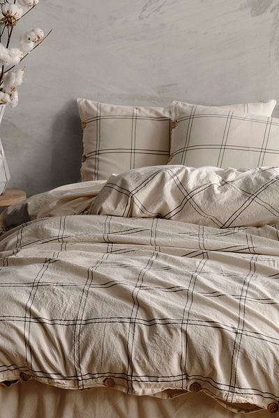 Macas Home Σετ Παπλωματοθήκης Hera 100% Βαμβακερό Νήματα Βαμμένο King Size 240*220