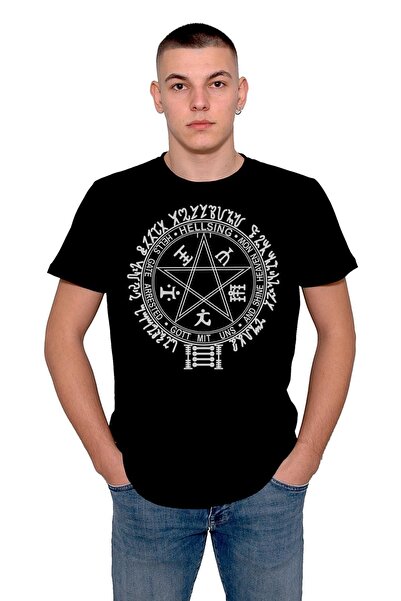 baskwear Tricou Pentagram Hellsing Music Band Tricou unisex