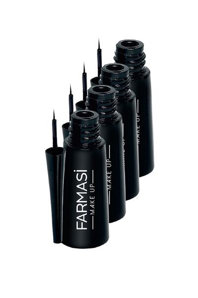 Farmasi Eyeliner Deep Look Ince Uçlu Siyah Eyeliner 4,5 G X 4 Adet