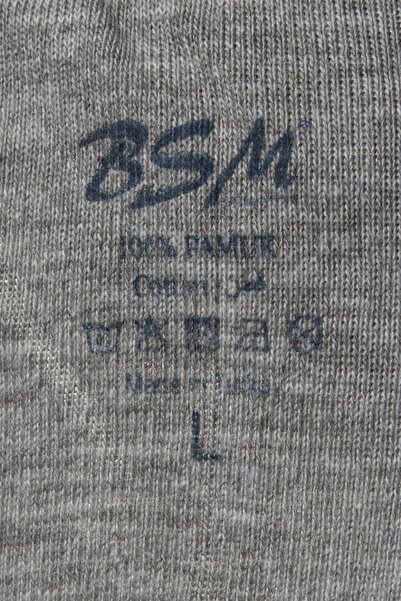 BSM 3-Piece Men's Gray Melange Cotton Soft Seamless Breathable Boxers