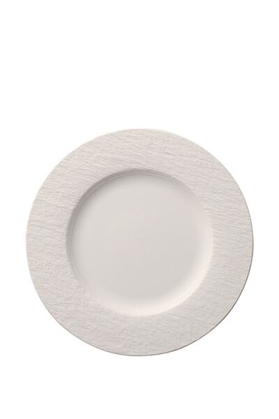 Villeroy & Boch Manufacture Rock Blanc Beyaz Porselen Düz Tabak 27 cm