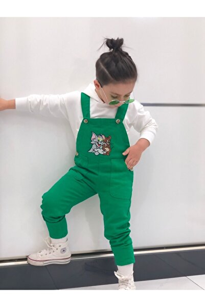 Pink Hippo Kids Unisex Παιδικό φούτερ με κέντημα Tom and Jerry με λεπτομέρειες και κουκούλα