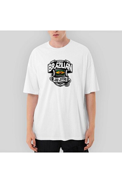 Z zepplin Brazilian Jiujitsu Oversize White T-Shirt