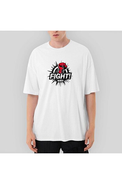 Z zepplin Boxing Fight Mma Oversize White T-Shirt