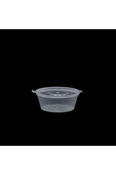 RUBİKAP Leak Proof Sauce Container 60 Cc Round Self Lid Dsc.60 50 Pieces