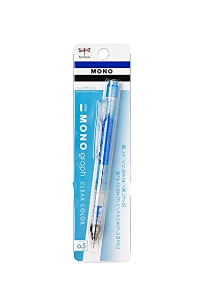 Tombow Mono Graph Versatile Pen 0.5mm Transparent Blue