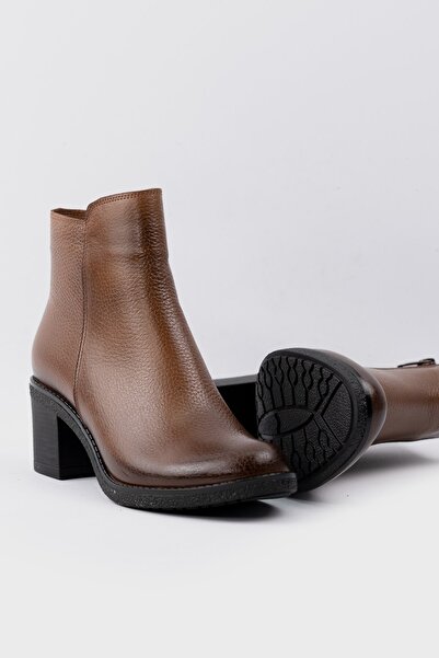 TUNAELLİ Kadın Taba Hakiki Doğal Deri 35-40 Numara Bot & Bootie