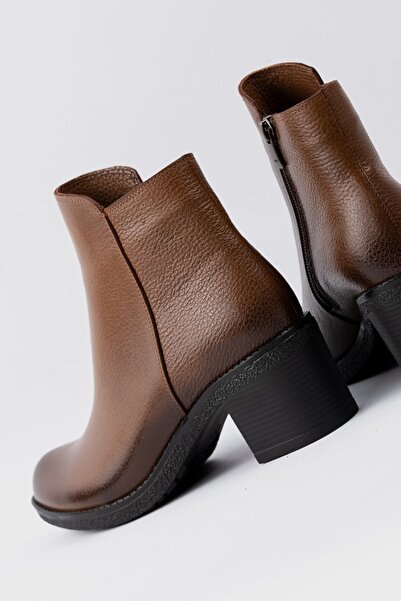 TUNAELLİ Kadın Taba Hakiki Doğal Deri 35-40 Numara Bot & Bootie