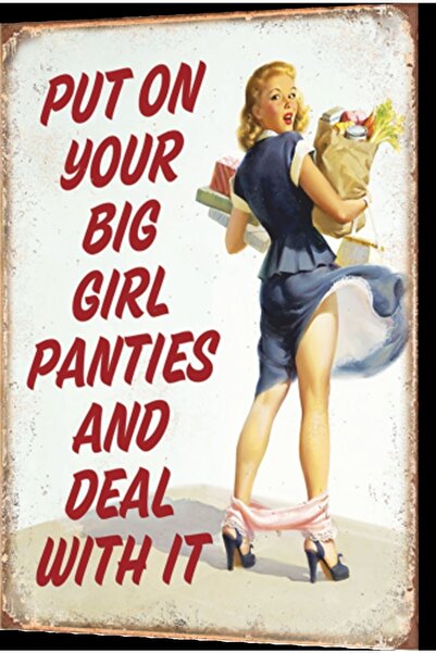 Hayat Poster Pin Up Girl Flying în fustă Poster retro din lemn