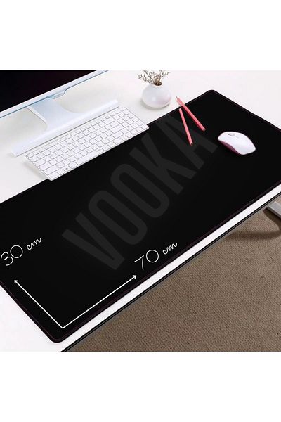 VOOKA لوحة ماوس ألعاب سوداء من Togo Gaming مقاس 70*30 XL، لوحة ماوس غير قابلة للانزلاق، إنتاج محلي مقاوم للماء