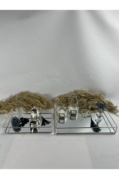Basic Creation Silver Promise Engagement Tray Luxury Scissors Ring Holder Feather Holder Luxury Cup