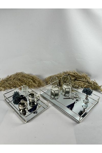 Basic Creation Silver Promise Engagement Tray Luxury Scissors Ring Holder Feather Holder Luxury Cup