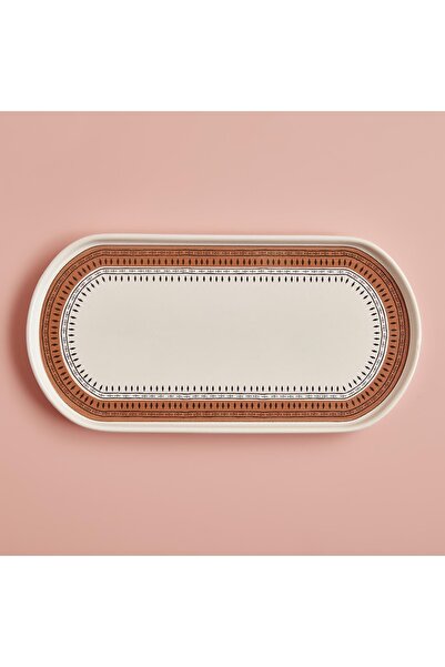 Bella Maison Terra Seramik Büyük Sunum Tabağı Kiremit (26x13 cm)