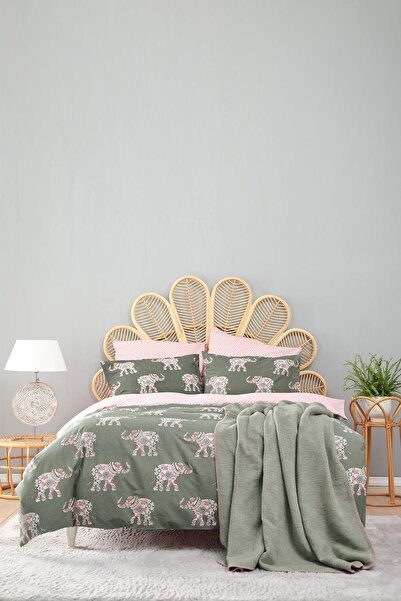 Sarah Anderson Lino Çift Kişilik Pamuk Nevresim Battaniye Seti