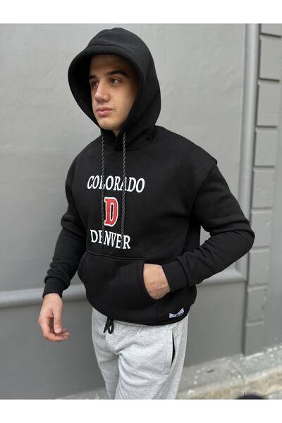 Polviton Φούτερ με κουκούλα, με κουκούλα, oversize, χοντρό εσωτερικό στρώμα, φούτερ