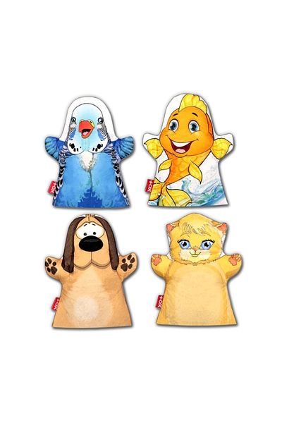 Tox 4 Pieces Our Home Friends Hand Puppet Set, Educational Toy