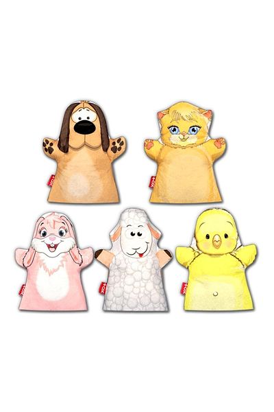 Tox 5 Pieces Pets Friends Hand Puppet Set, Educational Toy
