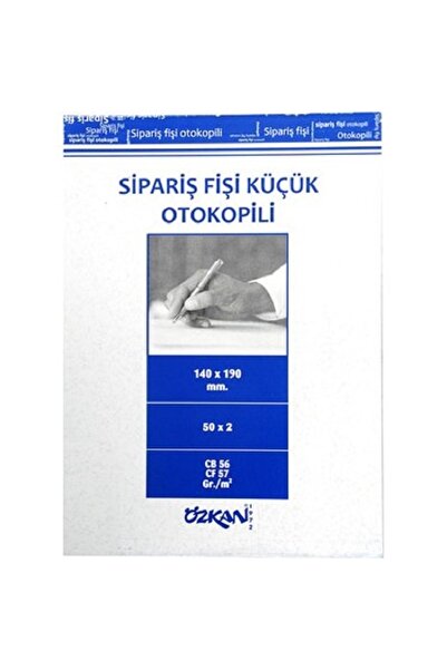 ÖZKAN Sipariş Fişi Otokopili Mini 50x2 Nüsha "12 Adet"