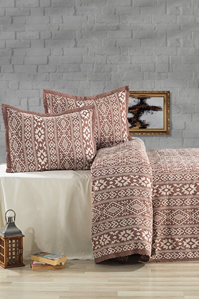 Evlen Home Collection Set cuvertură de pat dublu piqué Cotton Noir (3 bucăți)...