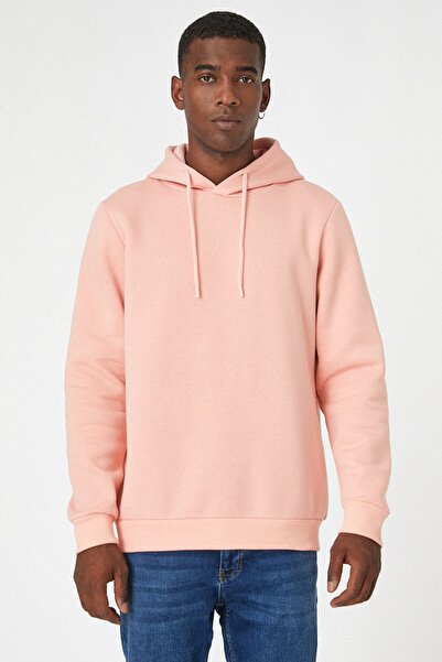 Koton Ανδρικό ροζ φούτερ 3wam70050mk