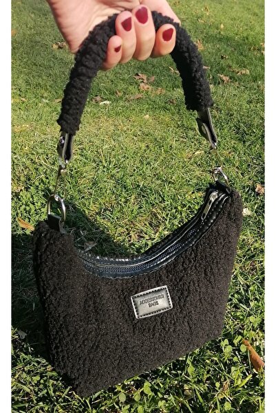 Açık Butik Kadın Kürklü Peluş Mini Urban Çapraz Omuz Çanta